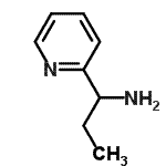 structure of CAS# 100155-73-5, 1-(2-Pyridinyl)-1-Propanamine;(1-pyridin-2-ylpropyl)amine;1-(2-Pyridyl)-1-propylamine;1-(pyridin-2-yl)propan-1-amine