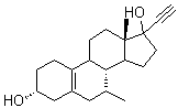 CAS#: 100239-44-9， (3alpha,14xi)-17-Ethynyl-7-Methylestr-5(10)-Ene-3,17-Diol