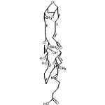 CAS#: 100415-25-6， 6-Methyl-8-[(27Z)-22,25,26-Trihydroxy-21,40-Dimethyl-3-Oxo-2,11,15,35,39-Pentaoxapentacyclo[32.2.2.1<Sup>12,16</Sup>.1<Sup>20,24</Sup>.0<Sup>10,14</Sup>]Tetraconta-4,6,8,17,27,31,37-Heptaen-36-Yl]-7-Nonenoic Acid