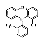 structure of CAS# 10050-08-5, Tris(2-Methylphenyl)Bismuthine;Tri-o-tolylbismuthine