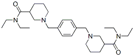 CAS#: 10059-97-9， alpha,alpha'-Bis(3-(N,N-Diethylcarbamoyl)Piperidino)-4-Xylene