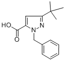 结构式 CAS# 100957-85-5, 3-叔丁基-1-(苯基甲基)-1H-吡唑-5-羧酸
