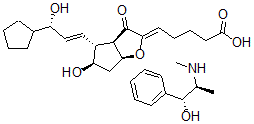 CAS#: 100992-40-3， 15-Cyclopentyl-7-Oxo-Prostaglandin I2-Ephedrine