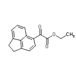 structure of CAS# 101110-21-8, Ethyl 1,2-Dihydro-5-Acenaphthylenyl(Oxo)Acetate;Ethyl 5-acenaphthoylformate;MFCD09801382