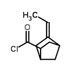 CAS 登录号：101159-34-6， (5E)-5-乙亚基双环[2.2.1]庚烷-2-甲酰氯