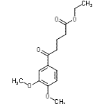 结构式 CAS# 101499-71-2, 乙基5-(3,4-二甲氧基苯基)-5-氧代戊酸酯