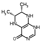 CAS 登录号：101629-11-2， (6R,7S)-6,7-二甲基-5,6,7,8-四氢-4(1H)-蝶啶酮