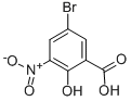 结构式 CAS# 10169-50-3, 5-溴-2-羟基-3-硝基苯甲酸