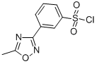 structure of CAS# 10185-62-3, 3-(5-Methyl-1,2,4-Oxadiazol-3-Yl)-Benzenesulfonylchloride;3-(5-Methyl-1,2,4-Oxadiazol-3-Yl)Benzenesulfonyl Chloride , Tech.;3-(5-Methyl-1,2,4-Oxadiazol-3-Yl)Benzenesulphonyl Chloride, Tech;3-(5-METHYL-1,2,4-OXADIAZOL-3-YL)BENZENESULPHONYL CHLORIDE