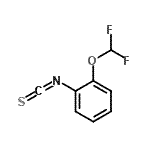 structure of CAS# 101856-90-0, 1-(Difluoromethoxy)-2-Isothiocyanatobenzene;2-(difluoromethoxy)benzenisothiocyanate;2-(Difluoromethoxy)phenyl isothiocyanate;2-(Difluoromethoxy)phenylisothiocyanate