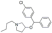 CAS#: 102446-17-3， 1-Butyl-3-[(4-Chlorophenyl)-Phenyl-Methoxy]Pyrrolidine