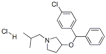 CAS#: 102446-20-8， 3-[(4-Chlorophenyl)-Phenyl-Methoxy]-1-(2-Methylpropyl)Pyrrolidine Hydrochloride