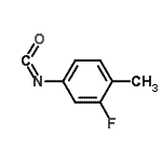结构式 CAS# 102561-42-2, 2-氟-4-异氰酸-1-甲基苯
