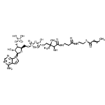 structure of CAS# 102680-35-3, Crotonoyl Coenzyme A Trilithium Salt;crotonyl-coenzyme A;S-But-2-enoylcoenzyme A
