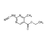 CAS 登录号：102739-40-2， 乙基2-(氰基氨基)-4-甲基-5-嘧啶羧酸酯