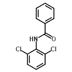 结构式 CAS# 10286-88-1, N-(2,6-二氯苯基)苯甲酰胺