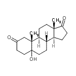 CAS 登录号：1032-12-8， 5-羟基雄甾烷-2,17-二酮