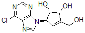 CAS 登录号：103232-24-2， (1S,2R,5R)-5-(6-氯嘌呤-9-基)-3-(羟基甲基)环戊-3-烯-1,2-二醇