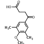 structure of CAS# 103234-38-4, 4-(4-Methoxy-3,5-Dimethylphenyl)-4-Oxobutanoic Acid;4-(3,5-Dimethyl-4-methoxyphenyl)-4-oxobutyric acid