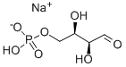 结构式 CAS# 103302-15-4, (2R,3R)-2,3-二羟基-4-(磷酰氧基)-丁醛单钠盐