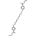 structure of CAS# 103330-20-7, Diethyl 4,4'-[1,10-Decanediylbis(Oxy)]Dibenzoate;1,10-Bis[4-(ethoxycarbonyl)phenoxy]decane