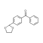 structure of CAS# 103741-08-8, [4-(1,3-Dioxolan-2-Yl)Phenyl](Phenyl)Methanone;4-(1,3-Dioxolan-2-yl)benzophenone