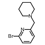 结构式 CAS# 103923-00-8, 2-溴-6-(1-哌啶基甲基)吡啶