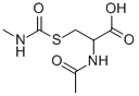 结构式 CAS# 103974-29-4, N-乙酰基-S-(N-甲基氨基甲酰)-L-半胱氨酸