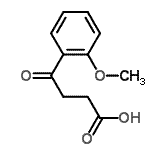 结构式 CAS# 103987-16-2, 4-(2-甲氧基苯基)-4-氧代丁酸