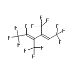 结构式 CAS# 104047-06-5, (2E,4Z)-1,1,1,2,6,6,6-七氟-3,4-二(三氟甲基)-2,4-己二烯