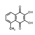 CAS#: 104094-16-8， 2,3-Dihydroxy-5-Methyl-1,4-Naphthoquinone