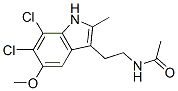 CAS#: 104513-29-3， N-[2-(6,7-Dichloro-5-Methoxy-2-Methyl-1H-Indol-3-Yl)Ethyl]Acetamide