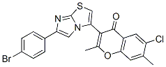 CAS#: 104819-42-3， 3-[6-(4-Bromophenyl)Imidazo[2,1-b][1,3]Thiazol-3-Yl]-6-Chloro-2,7-Dimethylchromen-4-One