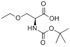 structure of CAS# 104839-00-1, N-[(1,1-Dimethylethoxy)Carbonyl]-O-Ethyl-L-Serine;(2S)-2-(Tert-Butoxycarbonylamino)-3-Ethoxy-Propanoic Acid;(2S)-2-[(Tert-Butoxy-Oxomethyl)Amino]-3-Ethoxypropanoic Acid;(2S)-2-(Tert-Butoxycarbonylamino)-3-Ethoxy-Propionic Acid