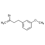 结构式 CAS# 104997-02-6, 1-(3-溴-3-丁烯-1-基)-3-甲氧基苯