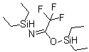 结构式 CAS# 105384-38-1, N-(二乙基硅烷基)-2,2,2-三氟-亚胺乙酸二乙基硅烷基酯