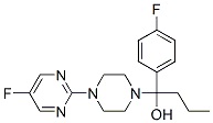structure of CAS# 105565-56-8, alpha-(4-Fluorophenyl)-4-(5-Fluoro-2-Pyrimidinyl)-1-Piperazine Butanol;1-(4-Fluorophenyl)-4-[4-(5-Fluoro-2-Pyrimidinyl)-1-Piperazinyl]Butan-1-Ol;Pdsp2_000017;Pdsp1_000017