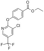 结构式 CAS# 105626-86-6, 3-氯-2-[4-(乙氧羰基)苯氧基]-5-(三氟甲基)吡啶