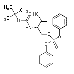 CAS#: 105751-07-3， O-(Diphenoxyphosphoryl)-N-{[(2-Methyl-2-Propanyl)Oxy]Carbonyl}-L-Serine