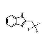 structure of CAS# 105942-28-7, 2-(2,2,2-Trifluoroethyl)-1H-Benzimidazole;2-(2,2,2-Trifluoroethyl)-1H-benzimidazole;2-(2,2,2-trifluoroethyl)-1H-benzo[d]imidazole;2-(2,2,2-trifluoroethyl)benzimidazole