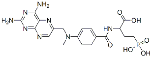 CAS#: 106351-98-8， 2-[[4-[(2,4-Diaminopteridin-6-Yl)Methyl-Methyl-Amino]Benzoyl]Amino]-4- Phosphono-Butanoic Acid