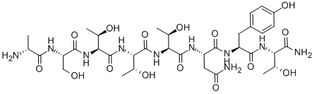 CAS#: 106362-34-9， D-Ala-Ser-Thr-Thr-Thr-Asn-Tyr-Thr-NH2