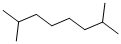 structure of CAS# 1072-16-8, 2,7-Dimethyl-Octane;Aids-060631;Aids060631;Diisoamyl