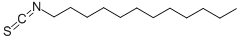 structure of CAS# 1072-32-8, 1-Isothiocyanatododecane;Dodecyl Isothiocyanate;1-Dodecyl Isothiocyanate;Ccris 7537