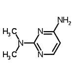 structure of CAS# 1074-34-6, N2,N2-Dimethyl-2,4-Pyrimidinediamine ;N<sup>2</sup>,N<sup>2</sup>-dimethylpyrimidine-2,4-diamine;N2,N2-dimethylpyrimidine-2,4-diamine