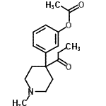 CAS#: 107419-07-8， 3-(1-Methyl-4-Propionyl-4-Piperidinyl)Phenyl Acetate