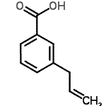 结构式 CAS# 1077-07-2, 3-烯丙基苯甲酸