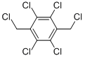 structure of CAS# 1079-17-0, 1,2,4,5-Tetrachloro-3,6-Bis(Chloromethyl)-Benzene;.Alpha.,.Alpha.',2,3,5,6-Hexachloro-P-Xylene;Alpha,Alpha',2,3,5,6-Hexachloro-4-Xylene