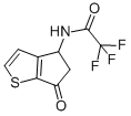 structure of CAS# 108046-14-6, 2,2,2-Trifluoro-N-[(4S)-6-Oxo-4,5-Dihydrocyclopenta[b]Thiophen-4-Yl]Acetamide;2,2,2-Trifluoro-N-[(4S)-6-Keto-4,5-Dihydrocyclopenta[B]Thiophen-4-Yl]Acetamide;2,2,2-Trifluoro-N-[(4S)-6-Oxo-4,5-Dihydrocyclopenta[B]Thiophen-4-Yl]Ethanamide;Zinc02505806