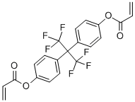 结构式 CAS# 108050-41-5, 六氟双酚A二丙烯酸酯